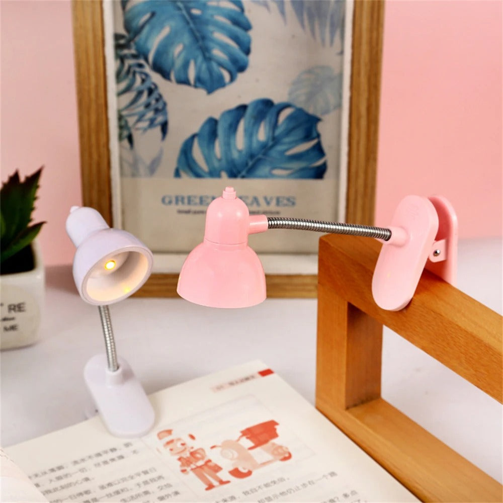 Portable LED Reading Lamp With Clip - Lightweight Flexible Night Book Light For Eye Care Comfortable Bedtime Reading And Travel (Random Color) Rs 272