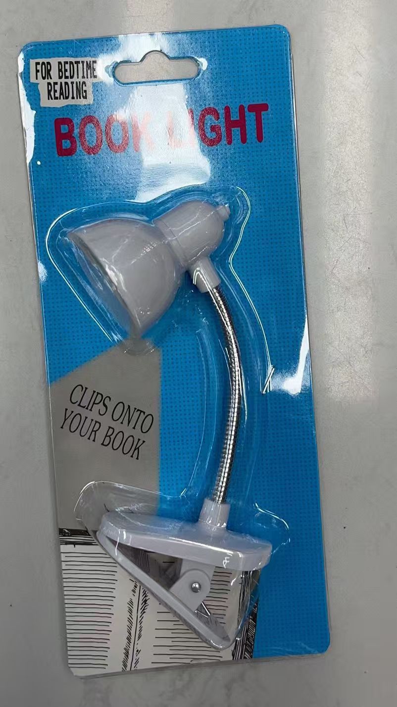 Portable LED Reading Lamp With Clip - Lightweight Flexible Night Book Light For Eye Care Comfortable Bedtime Reading And Travel (Random Color) Rs 272